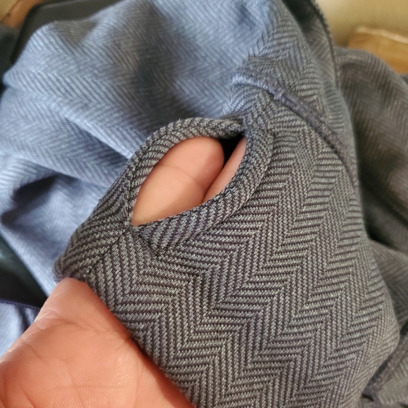 CHAMPION for target grey LARGE loose boxy fit fleece mock neck thumbholes jacket - Picture 4 of 7